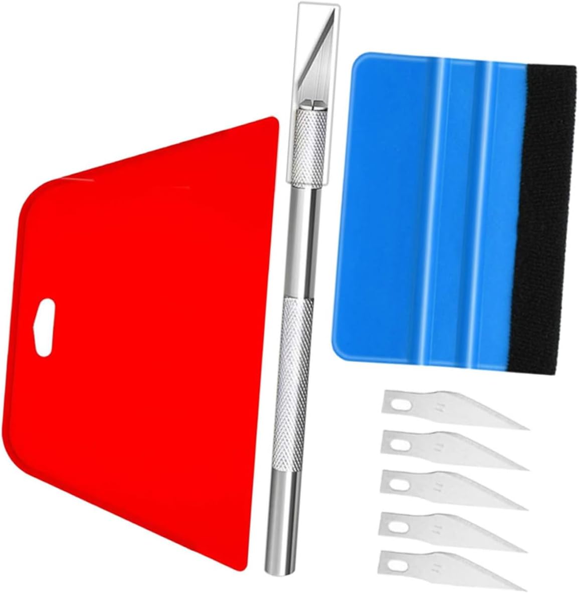 1 Set Car Window Tint Tool Kit Vinyl Wrap for Professional DIY Use Ergonomic Design for Comfort for Tricky Areas Multiple Applications for Automotive Home Window Tinting
