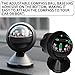 UZZH Compass for Car, Automotive Dashboard Accessories Car Compass Ball with Bottom Stick for Car Boat Jeep Off Road to Find Direction, Auto Compass Navigation Hiking Direction Pointing Guidance