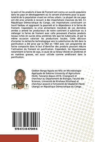 Utilisation de la farine de Manihot esculenta C. dans la panification