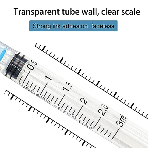 30 packs 3ml syringe with needles 23 gauge 1inch scientific labs measuring and refilling inks