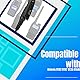 Retevis Lautsprechermikrofon Wasserdicht IP54 Kompatibel mit Walkie Talkie RT82 RT87 RT29 RT648 Kompatibel Ailunce HD1 DMR Radio Digital Funkgerät (1 Stück)