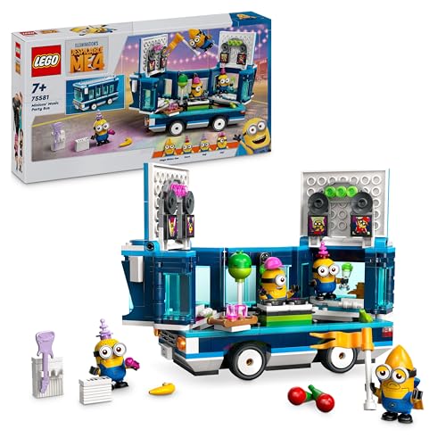 LEGO Ich – Einfach unverbesserlich 4 Minions und der Party Bus, Spielset zu Ich – Einfach unverbesserlich 4, Kinderspielzeug, kreatives Minions-Geschenk für Jungen und Mädchen ab 7 Jahren 75581 LEGO Ich – Einfach unverbesserlich 4 Minions und der Party Bus, Spielset zu Ich – Einfach unverbesserlich 4, Kinderspielzeug, kreatives Minions-Geschenk für Jungen und Mädchen ab 7 Jahren 75581