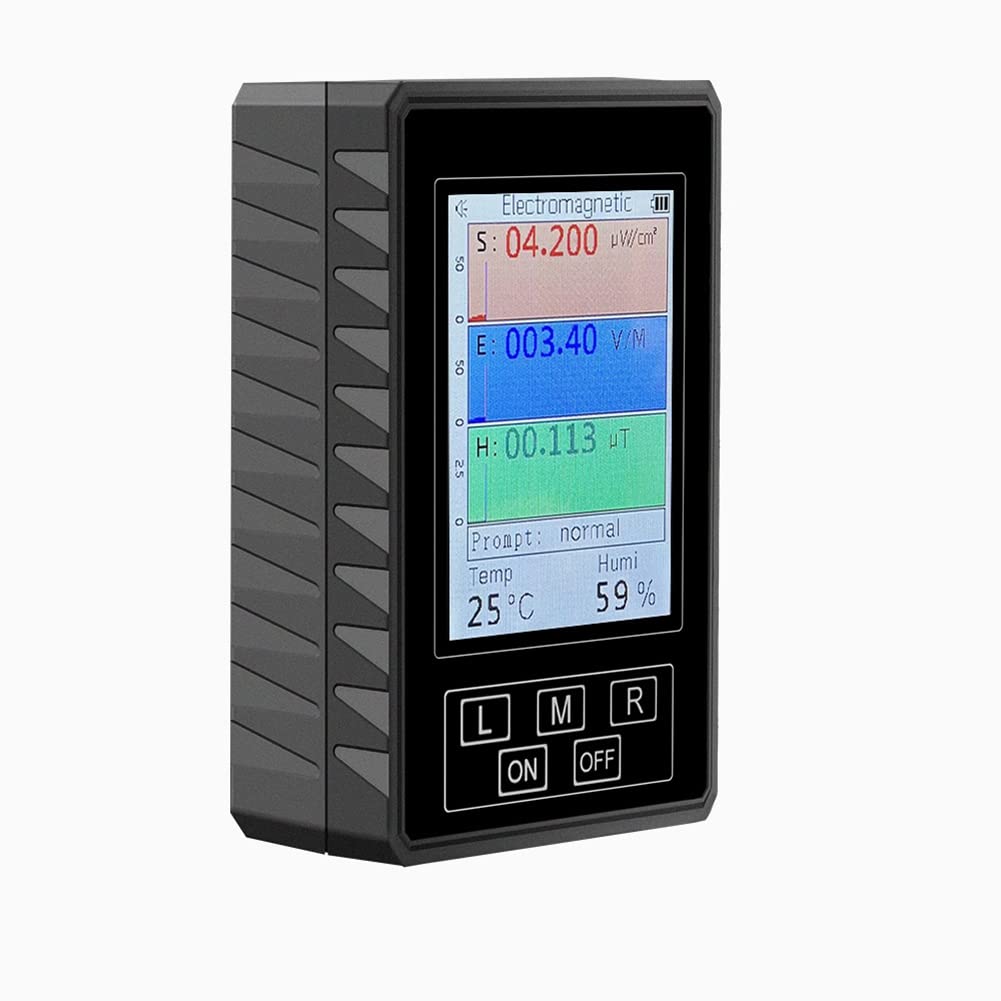 Torsten BR-9A XR2 Pro Detector de RadiacióN ElectromagnéTica Medidor EMF Instrumento de Prueba Ambiental Negro BR 9A