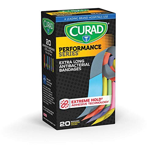Curad Performance Series Extreme Hold Antibacterial Fabric Bandages