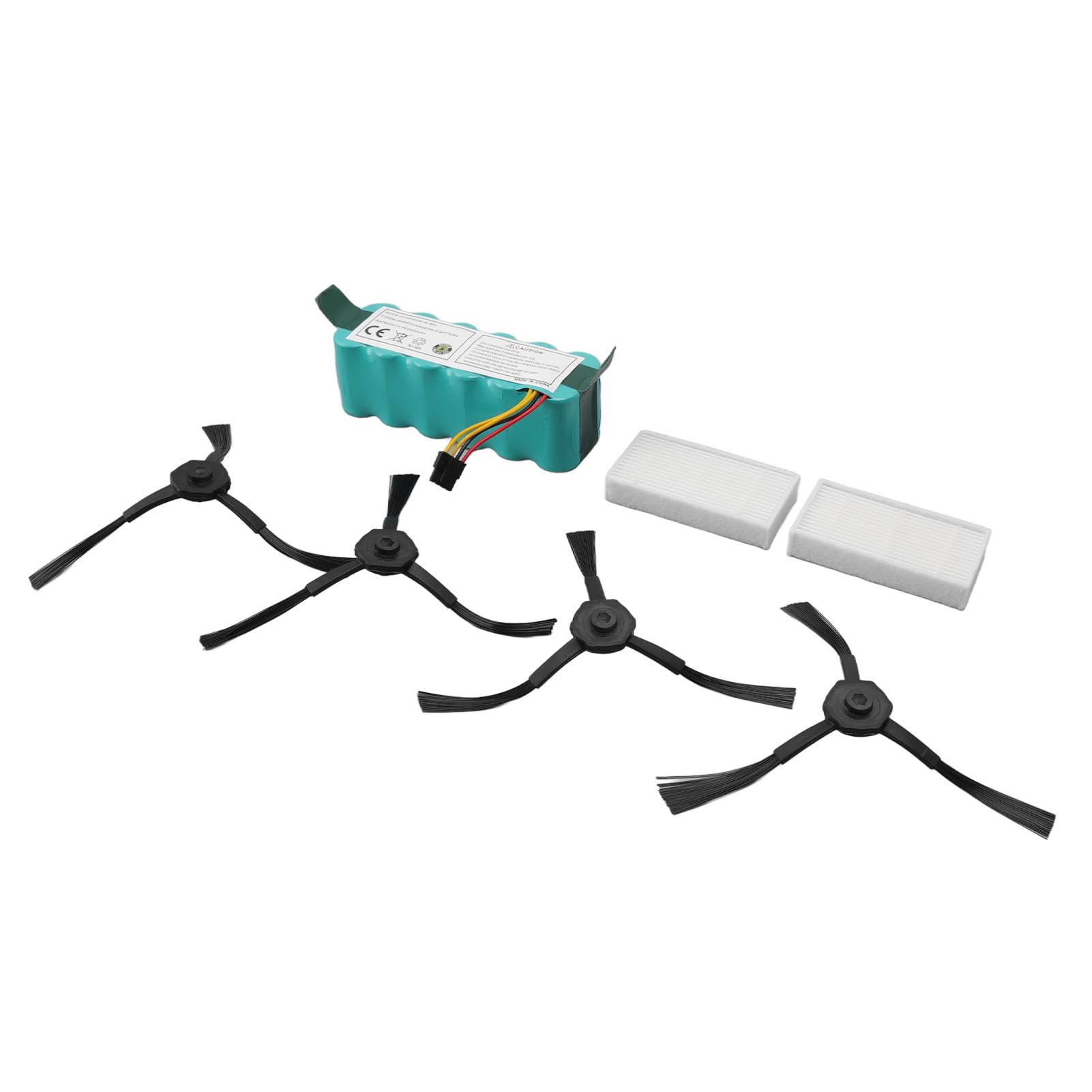 Brosse latérale et filtre à batterie NiMH 3500MAH, accessoire de balayeuse écologique pour remplacement CR120 CR121 CR540