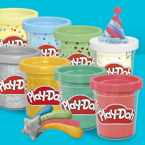 Play-Doh regalo de cumpleaños infantil con botes de masa moldeable para niños 6