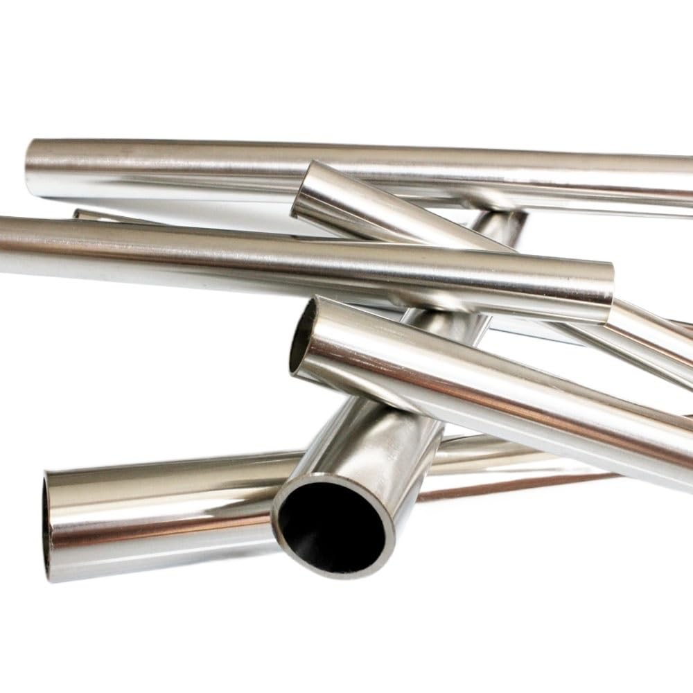 Edelstahlrohr Länge: 20 Zoll, gerades Edelstahlrohr, Außendurchmesser 6,5, 7, 8, 9, 10, 11, 12, 13, 14, 15, 16, 17, 18, mm Rohr, rundes Metallrohr, 1 Stück(20mm x 12mm)