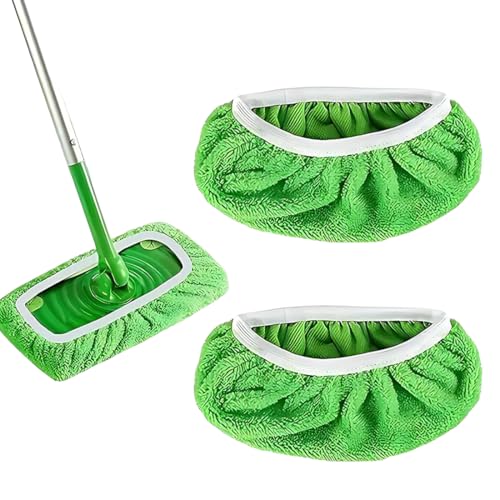 JRYXDS 2 Paños Reutilizables Microfibra Repuesto Mopa Compatibles Con Swiffer Sweeper Mop Recambio Mopa De Microfibra Lavables Y De Limpieza Mopa De Microfibra Para Uso Húmedo Y Seco