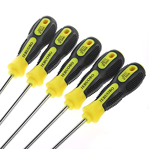 Iebuobo Extra Long Torx Screwdrivers Set, Length 12-Inch T10-T30, Plus Long Star Screwdrivers, Setwith Magnetizer/Demagnetizer Tool 6-Piece #TOP2