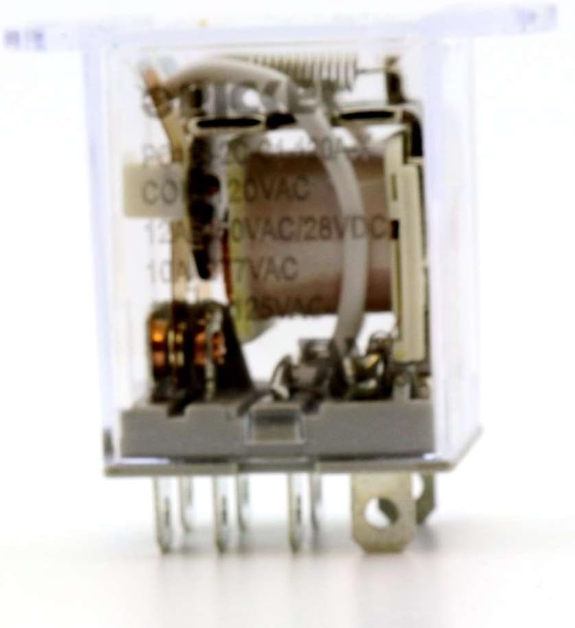 PC113-2C-C1-120A-X | DPDT 120 VAC Coil, 12 Amp 250 VAC UL Rated, Ice Cube Relay in a Flange-Mount Case with Plug in Contacts | Cross: Song Chuan SCL-DPDT-C1-120VAC; Omron LY2F-AC110/120