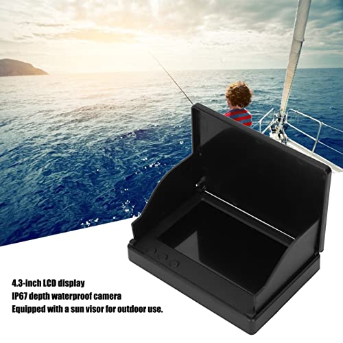 Image of Underwater Fishing Camera Portable Video Fish Finder Underwater Fishing Camera Kit with 4.3in LCD Monitor IP67 Deep for Sea Ice Lake Boat Fishing