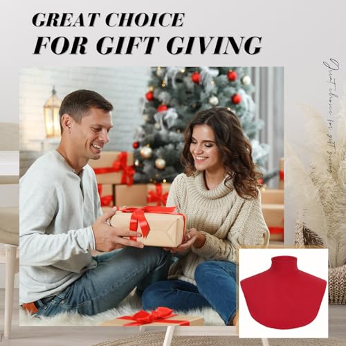 Image of Cutecrop Turtleneck Dickey Extra Large Fake Collar Detachable Dickey Collar Half Mock Turtleneck for Men Women