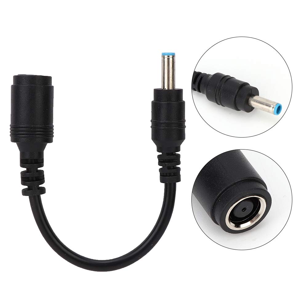KIMISS Adattatore di Conversione 7.4 x 5.0 mm Femmina a 4.5 x 3.0 mm Maschio per HP/Dell - Cavo da 15 cm di Lunghezza