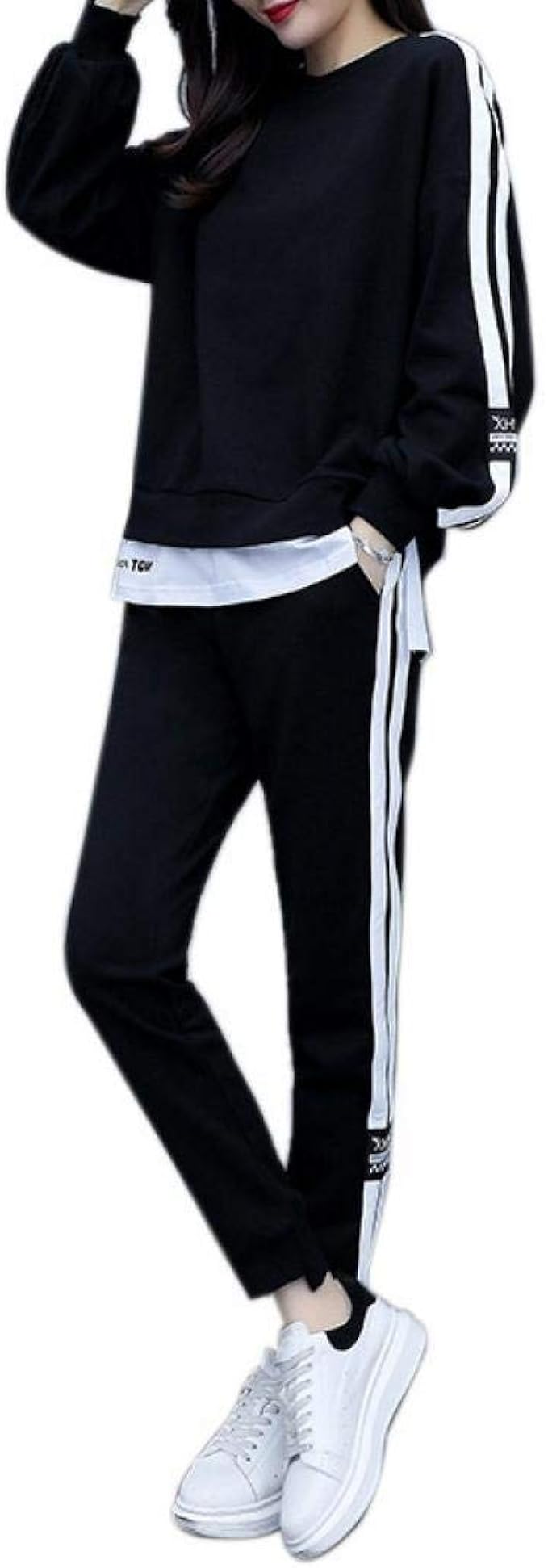 厚手 カジュアル ゆったり スウェット ジャージ レディース 上下セット ルームウェア 部屋着 防寒 秋冬 学生25sd 商品