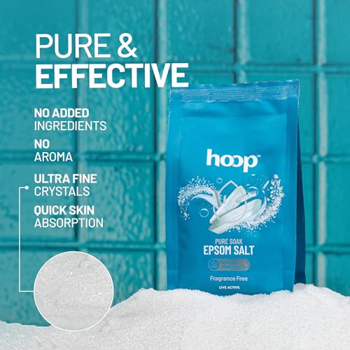 Image of hoop Epsom Salt Fragrance Free | Epsom Salt for Foot Soak | 400g