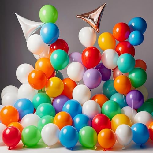 Image of 1500 Pack Balloons 15 Kinds Colors 12 inch Rainbow Latex Party Balloon Bulk for Various Party Events Decorations