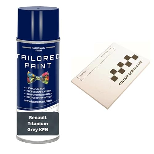 For Renault 2000-Present Titanium Grey KPN Aerosol Spray Paint Rattle Can With Wide Fan Spray Nozzle (Aerosol Paint)