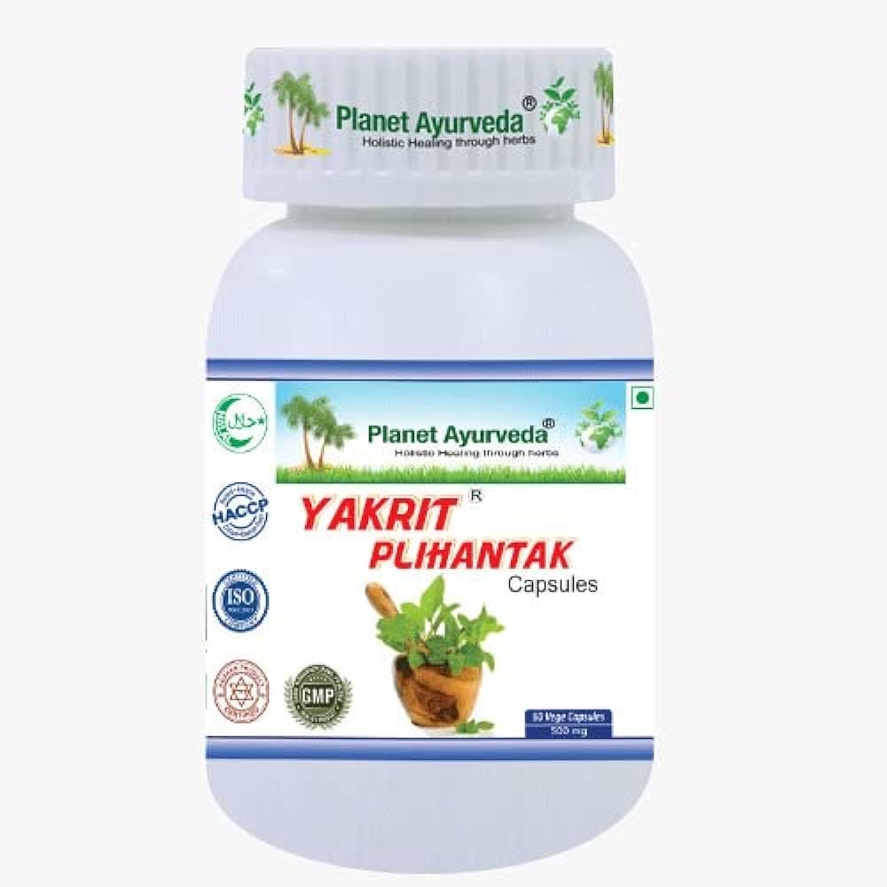 Planet Ayurveda Yakrit Plihantak Capsules, 60 Capsules, Pack of 1, Natural Liver Detox Supplement", Ayurvedic Medicine for fatty Liver" (B0CJY38LXN) Amazon Price History, Amazon Price Tracker