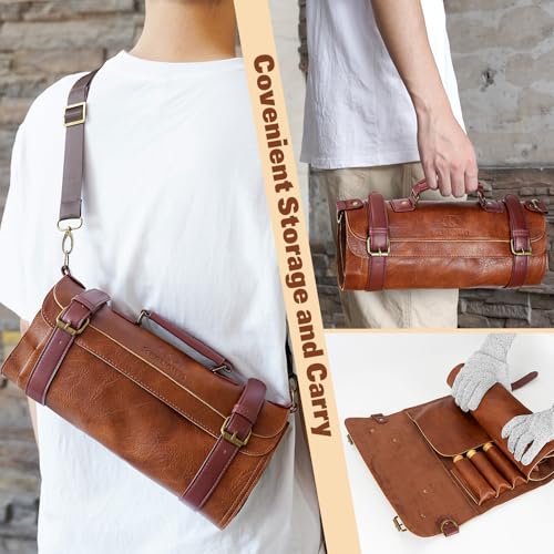 20Pcs Wood Carving Tools Leather Bag