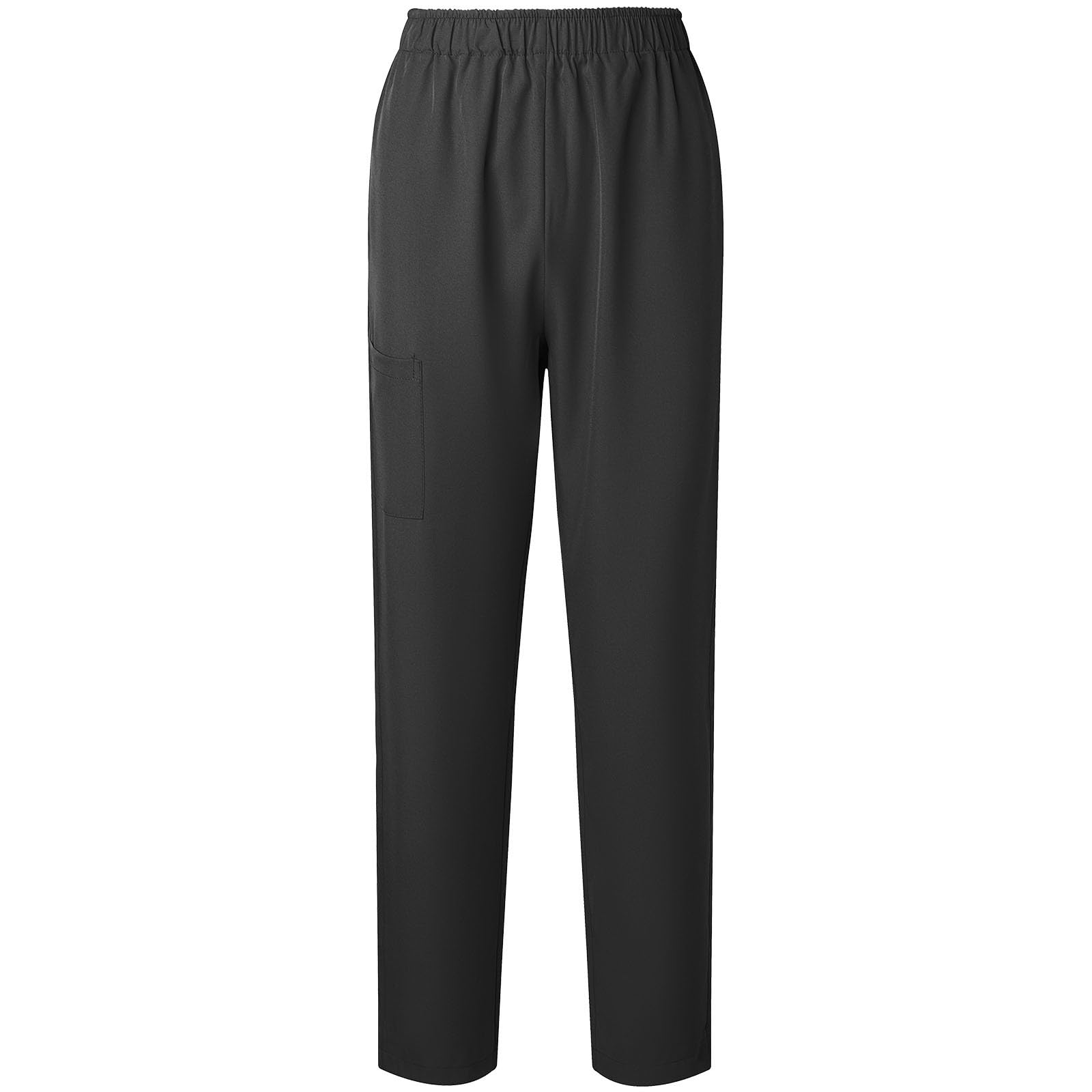 Womens Summer Elastic Waist Comfy Stretch Pull On Pants Workwear Professionals Trousers