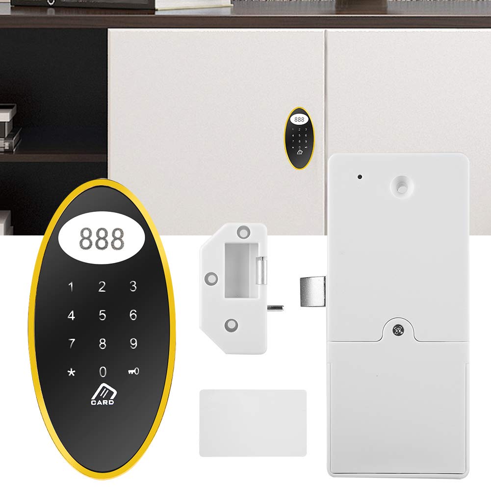 Serratura a tastierino touch senza chiave con password e carta RFID, serratura elettronica per armadietti, serratura digitale in metallo per armadietti sauna con corpo in lega