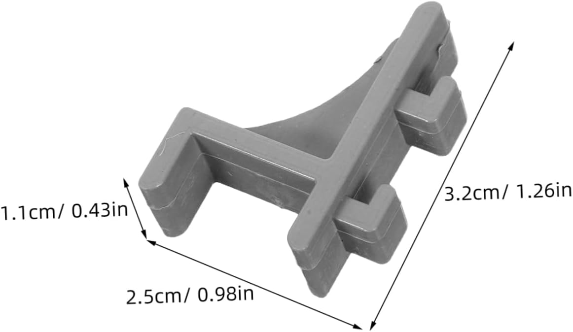 Unomor Extended Fridge Shelf Clips 8 Pack Freezer Hooks Plastic for Easy Installation Random