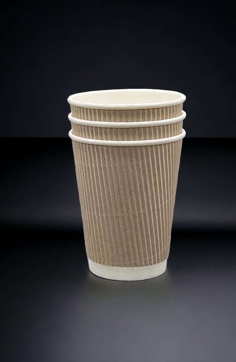 리플 브라운 크래프트 단열 12온스 컵 - 수량 500개-Freehip.co.kr