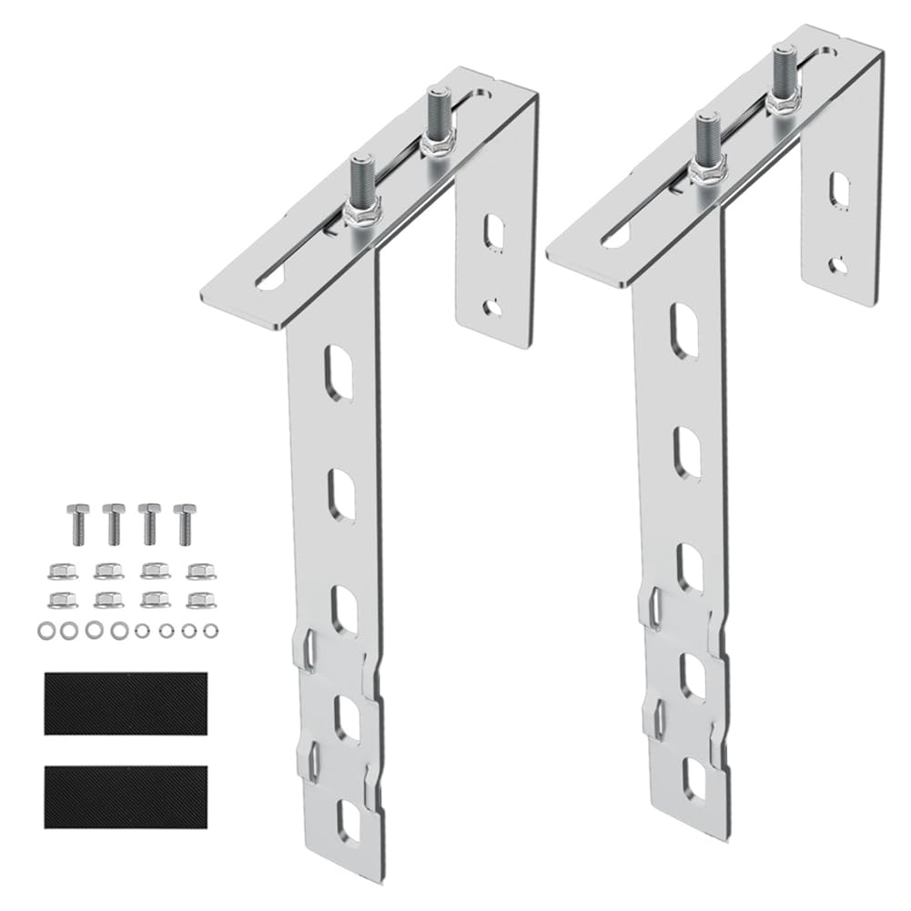 Xnuiasqe Photovoltaic Panel Mounting Hook Solar Panel Bracket Hook Adjustable For Balcony Pv Systems Installation