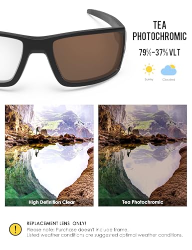 Image of BLAZERBUCK Anti-salt Polarized Replacement Lenses for Oakley Double Edge OO9380 Sunglass