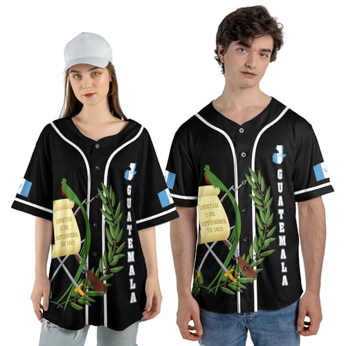 Custom Guatemala Baseball Jersey, Personalized Guatemalan Flag Pride Shirt for Men and Women, Personalized Guatemala Jersey miniatura 2