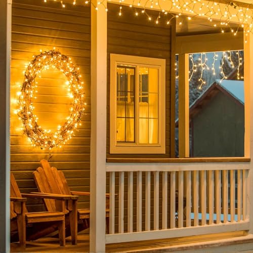 Image of 40 Meter 140 LED String Lights for Home Decoration| Waterproof Decorative Fairy Lights for Indoor Outdoor Use|Pixel Light for Balcony, Garden, Diwali, Wedding & Festival Lighting (Warm White)