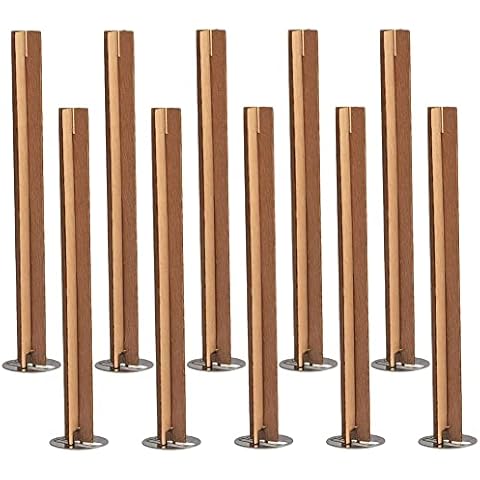 10 Sets Wooden Wicks Candle Wicks Cover