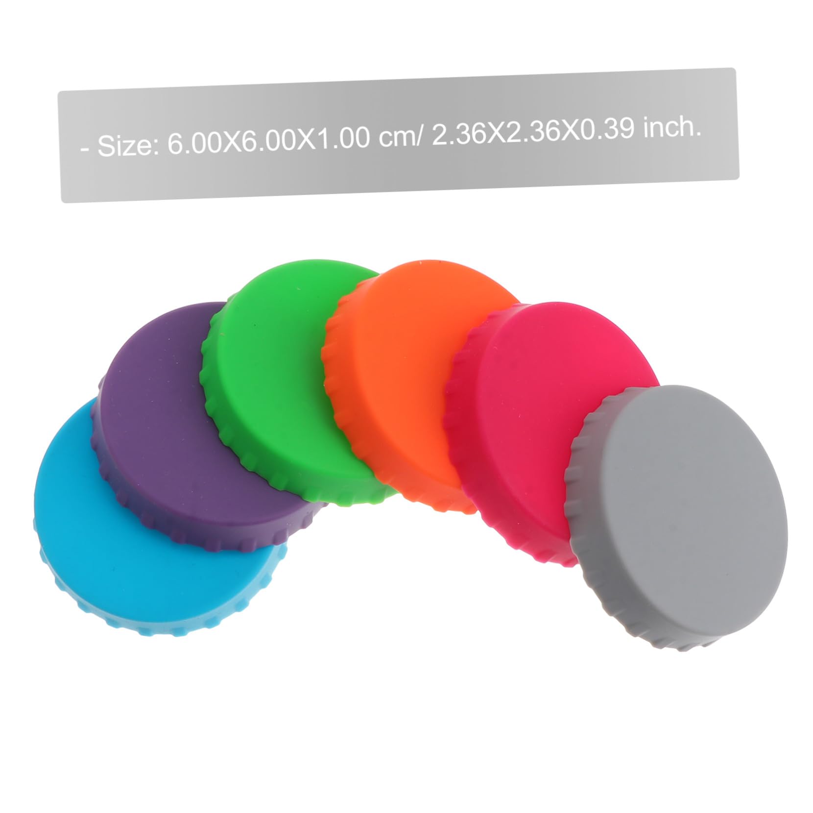 6 Couvercles Canette Silicone Anti-débordement Réutilisables