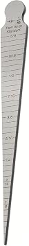 1-15mm 1/32-5/8 Taper Welding Gauge Test Ulnar Inspection Inch & Metric