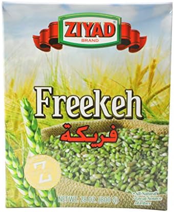Ziyad Fine Roasted Green Wheat Freekeh, Frikeh, Farik Made from Green Duram Wheat, 28.2 oz