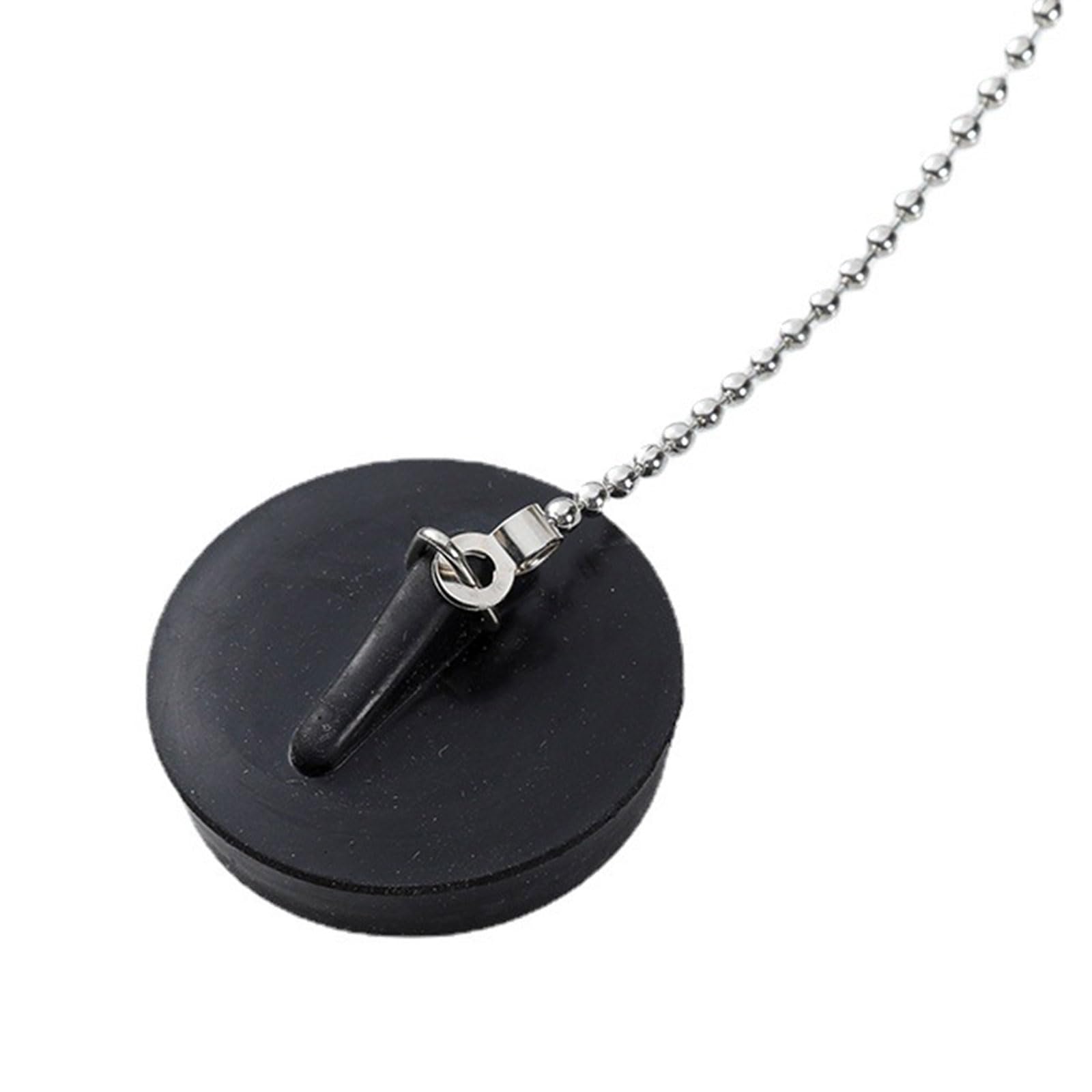 Mllepjdh Flexible Rubber Bath Plug, Convenient Sink Plug With Chain, Durable Drain Stopper Perfect For Kitchen Or Bathroom Drain