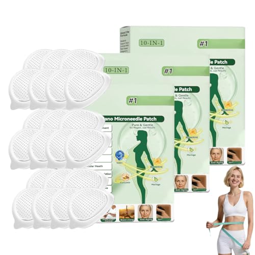 10 en 1 Nano Microneedle Patch, Facile à Appliquer, Ultra-mince invisible, Patchs de soin...