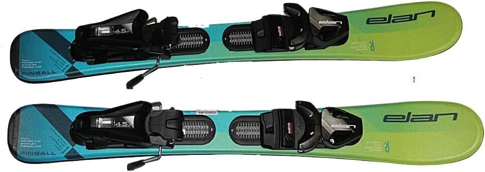 ELAN Team skis with EL4.5 GW System Size Adjustable bindings...