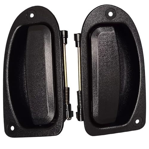 Lcyolada 2Pcs Rear Interior Inside Door Handles for 1998-2011 Ford Ranger, 1998-2000 Mazda Pickup, Only Fit Extended Cab Pickup, Rear Left Driver & Right Passgenger Replace# 80419, 80420