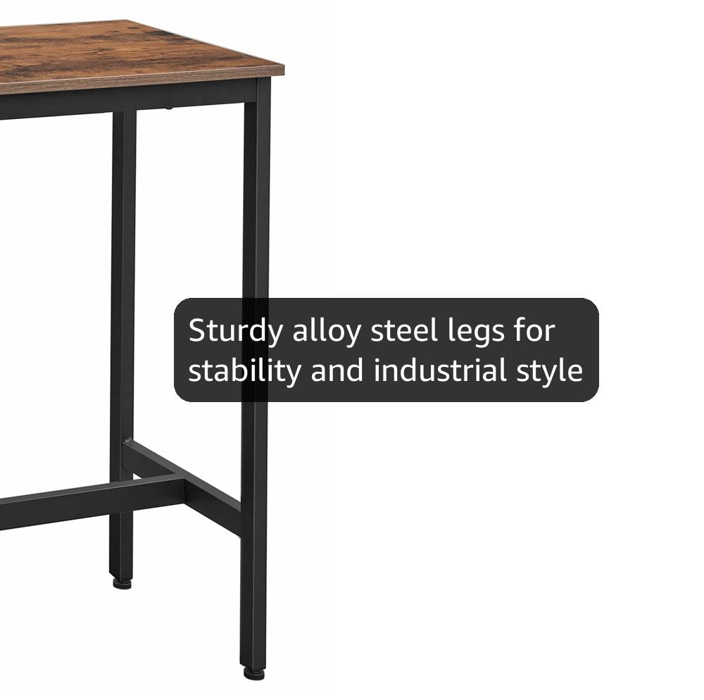 Amazon.com: VASAGLE Bar Table, Kitchen Dining Table, High Top Pub