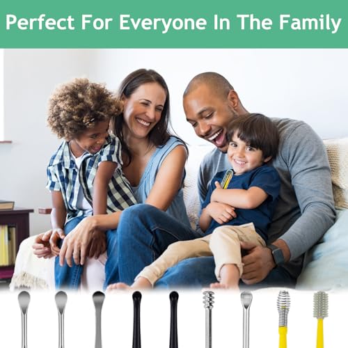 Ohrenreiniger Edelstahl Set, 10 Stück Ohrenschmalz Entferner, Ear Cleaning Ohr Schmalz Reiniger Werkzeug, Sichere Spirale Ear Cleaner Ohren Reinigung Werkzeug für Kinder Erwachsene