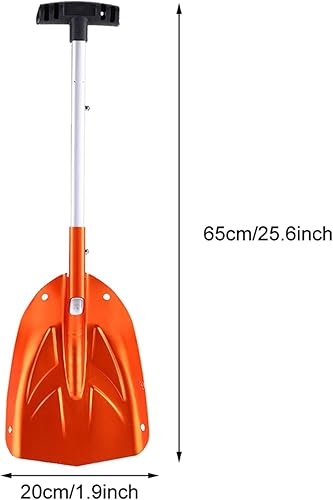 Miniatura 4 de Herramienta de eliminación de barro de arena de nieve de aleación de aluminio, pala de nieve retráctil, pala de hielo de nieve de invierno, kit al