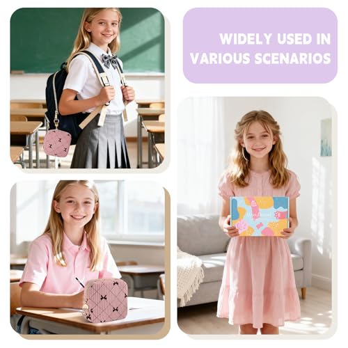 Image of First Period Kit for Teen Girls, Bow Tie Corduroy Cute Sanitary Napkin Storage Bag, Menstrual Pad Bag Tampon Holder for Purse, First Period Gifts (Bow Tie)