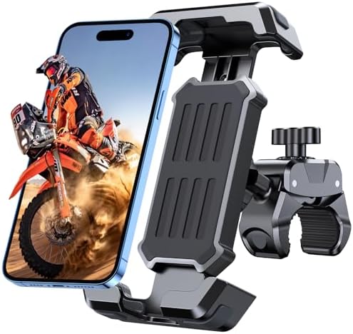 Supporto Da Telefono Per Bici E Monopattino, Waterproof Con Rotazione E - Foto 12