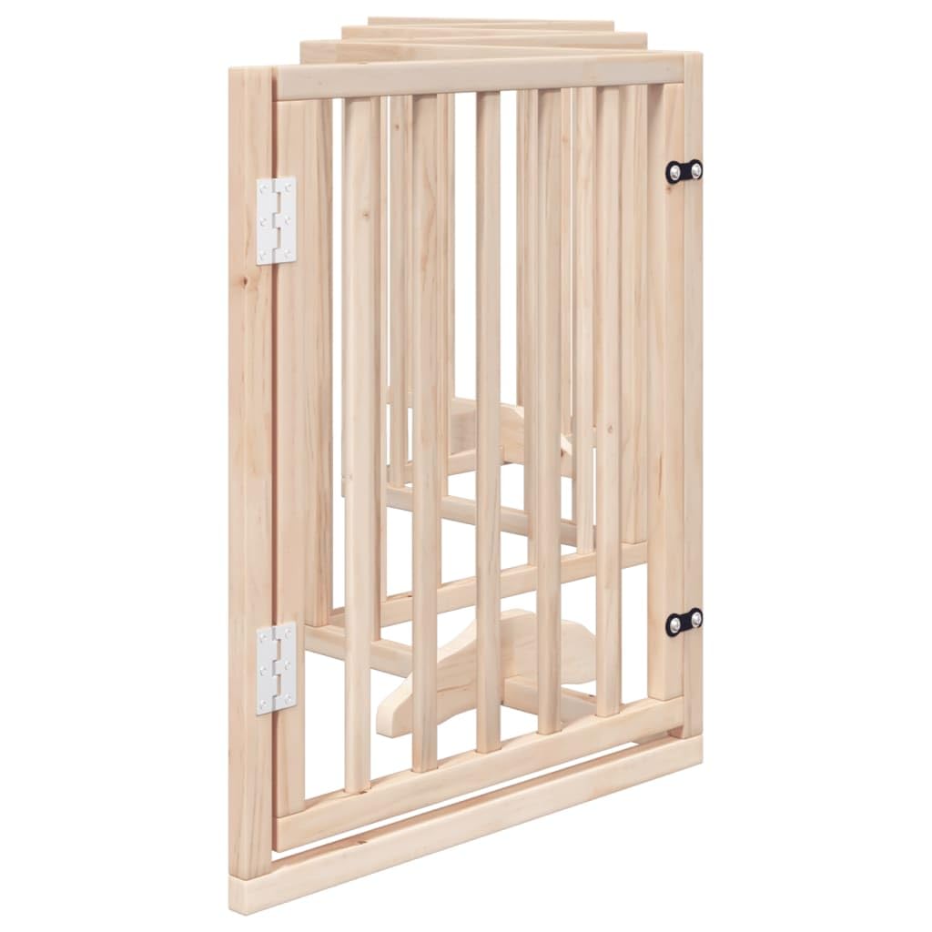 Rejilla para perros con puerta plegable, 6 paneles, madera de álamo de 300 cm, protección independiente, cerca, barrera de seguridad interior y exterior para perros, cachorros, entrenamiento