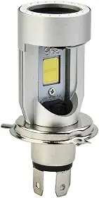 Lâmpada De Led H4 Com Angel Eye Para Farol De Moto Bivolt