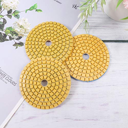 ULTECHNOVO 3 Pcs Diamante Polimento Almofadas 3 Polegadas Molhado Seco Polidor Polonês Almofadas par