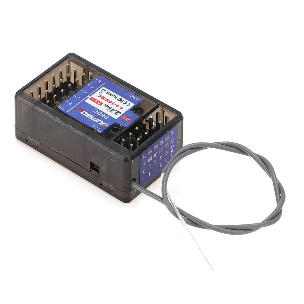 Amazon.com: DUMBORC P6DC RC Receiver with Linkage Simulation Light