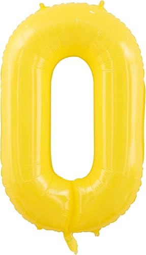 Globos gigantes de helio de aluminio de 40 pulgadas para decoraciones de fiesta de cumpleaños (número 0)