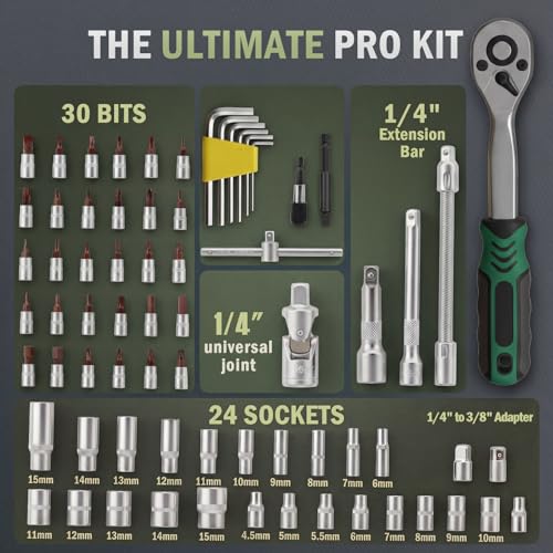 LLAVETOR 71Pcs Bike Torque Wrench Set